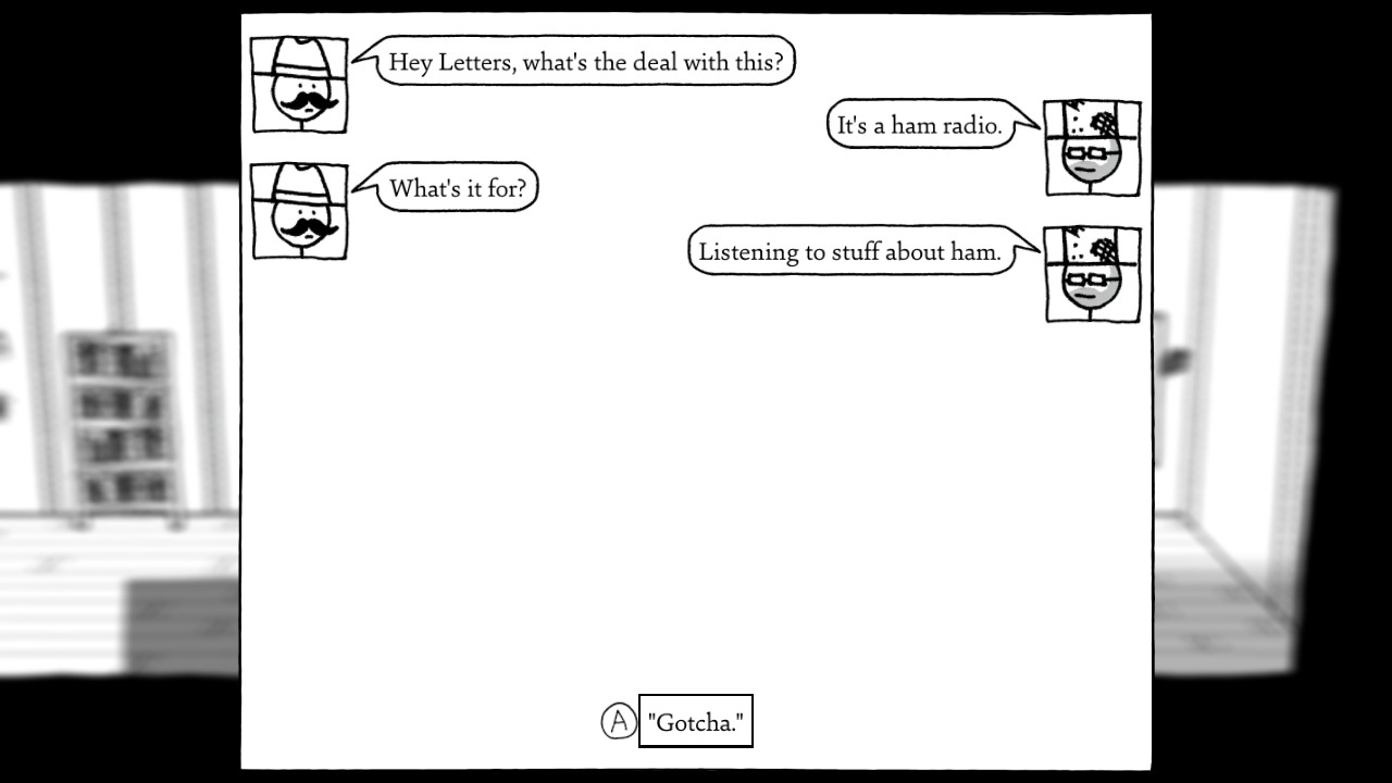 Shadows over Loathing laatudialogia