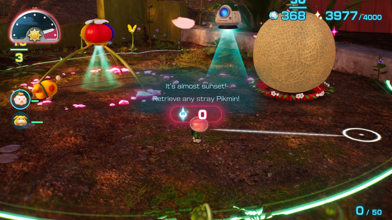 Pikmin 4 kohta alkaa yö