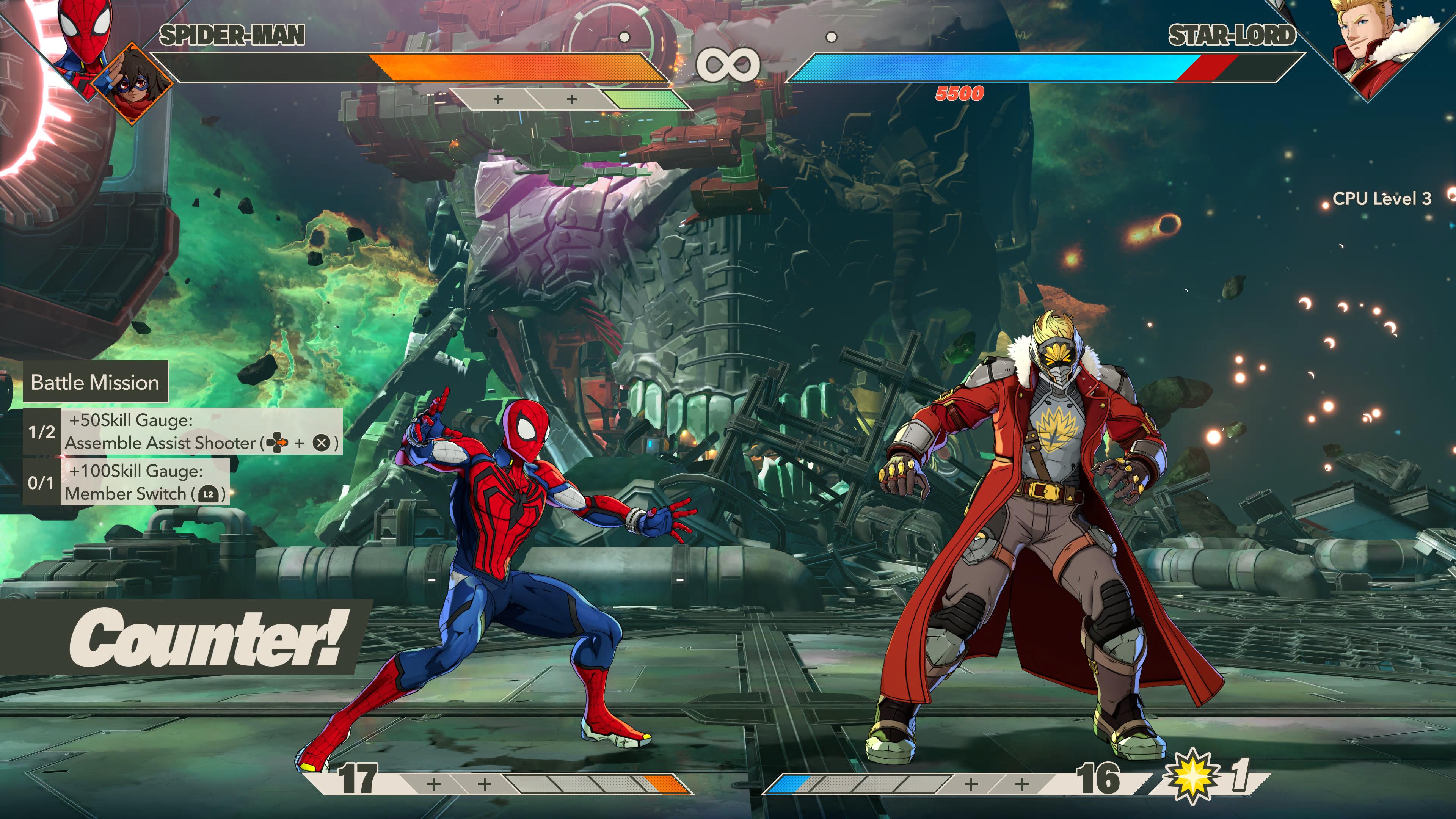 MARVEL Tōkon: Fighting Souls_Hämähäkkimies ja Tähtilordi pohtivat seuraavaa siirtoaan