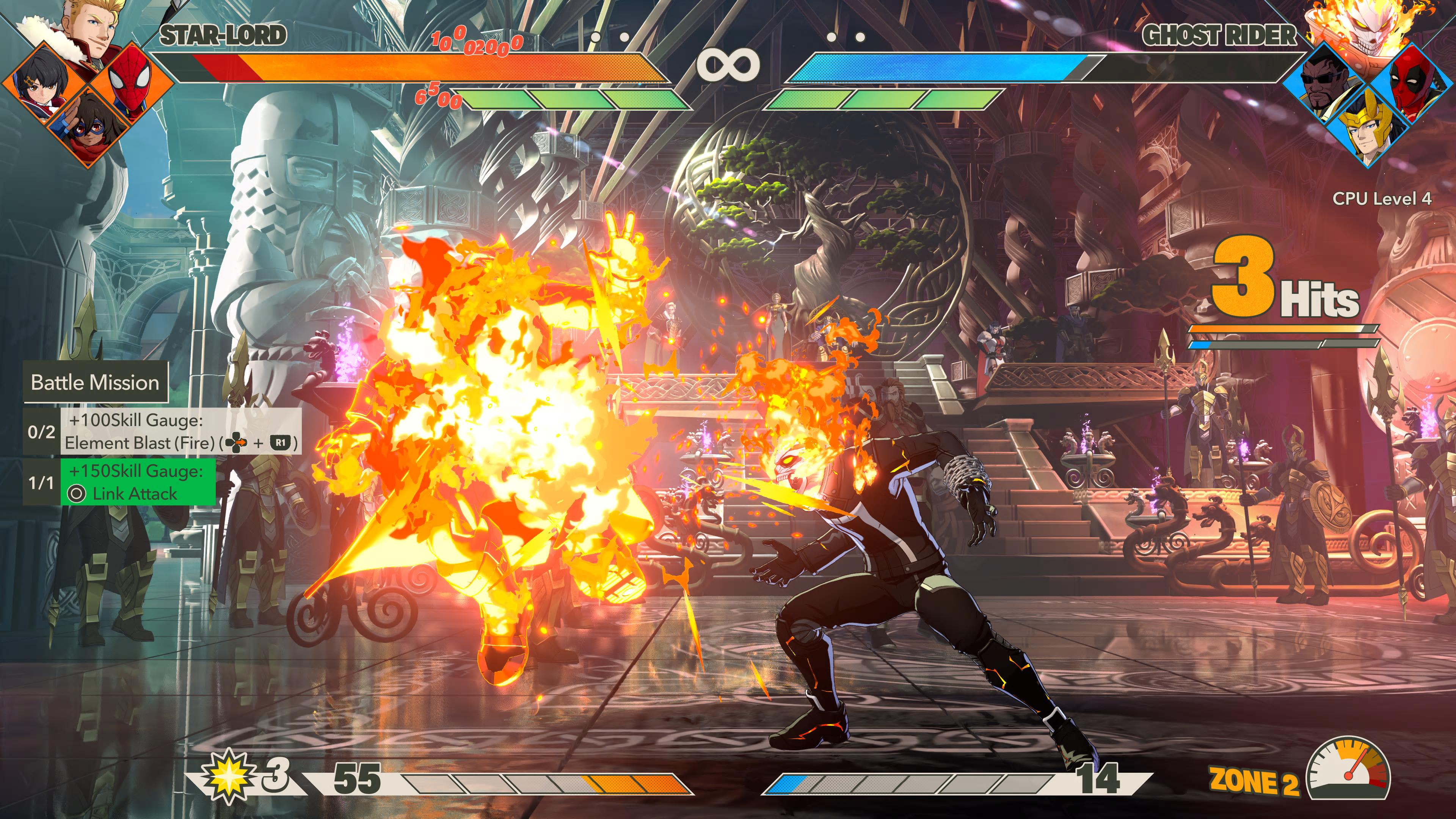 MARVEL Tōkon: Fighting Souls_Aaveajaja polttaa vastustajansa