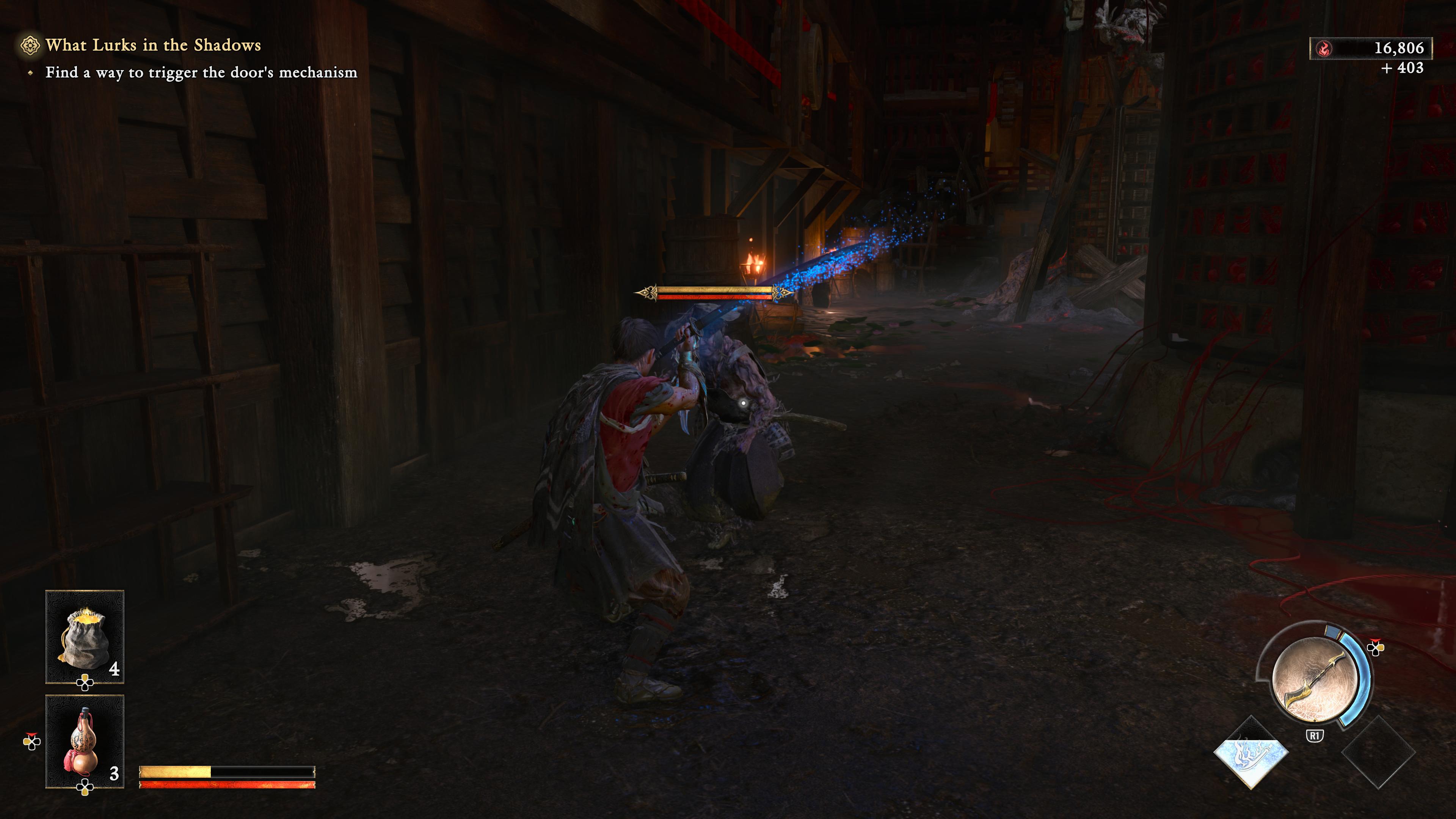 Onimusha: Way of the Sword: Musashin miekka hohkaa sinisenä