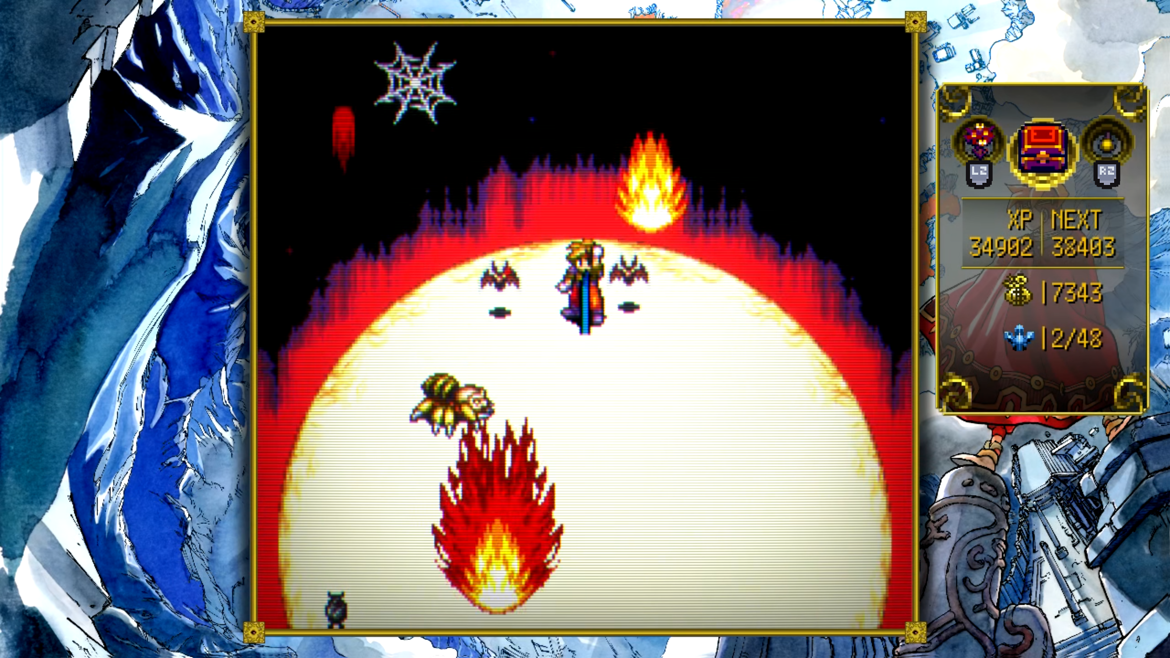 Terranigma - Pääsankari valkealla pinnalla