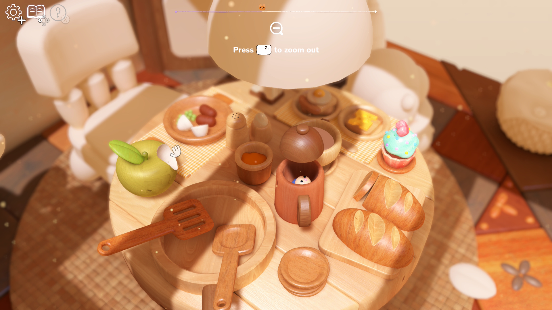 Woodo zoomataan pöytään