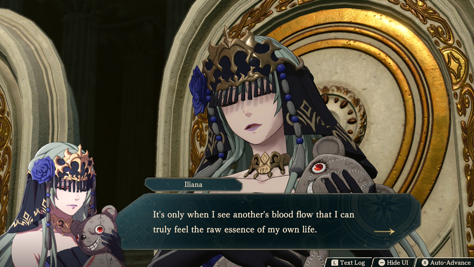 Fire Emblem Fortunes Weave - Iliana ja nallekarhu