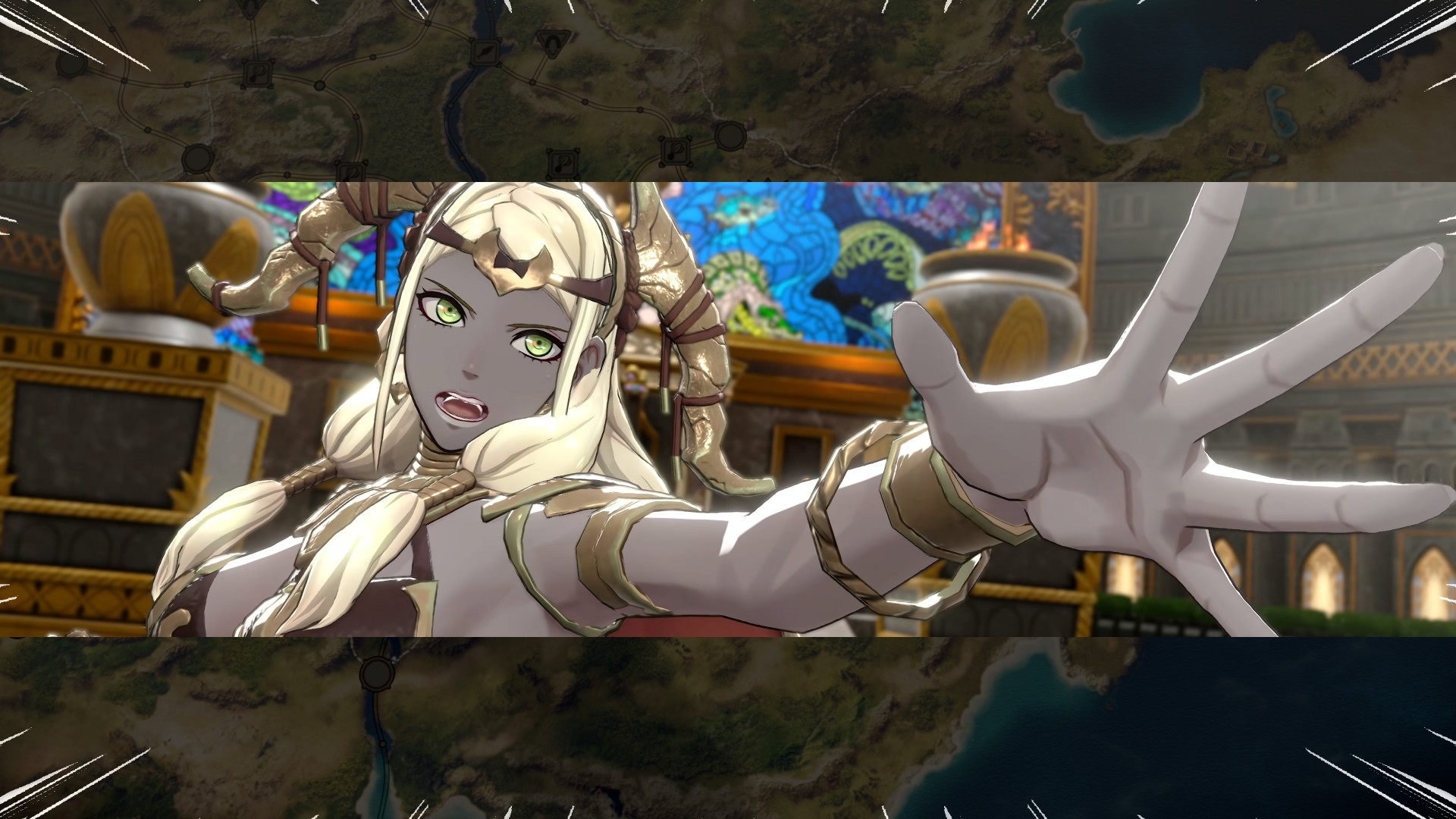 Fire Emblem Fortunes Weave - Theodora piiskaa omiaan