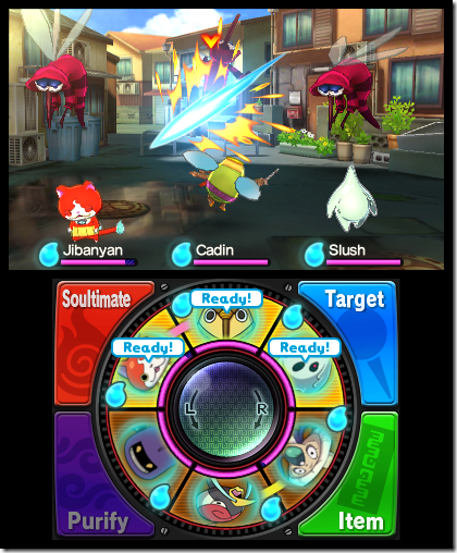 Yo-kai Watch taistelu