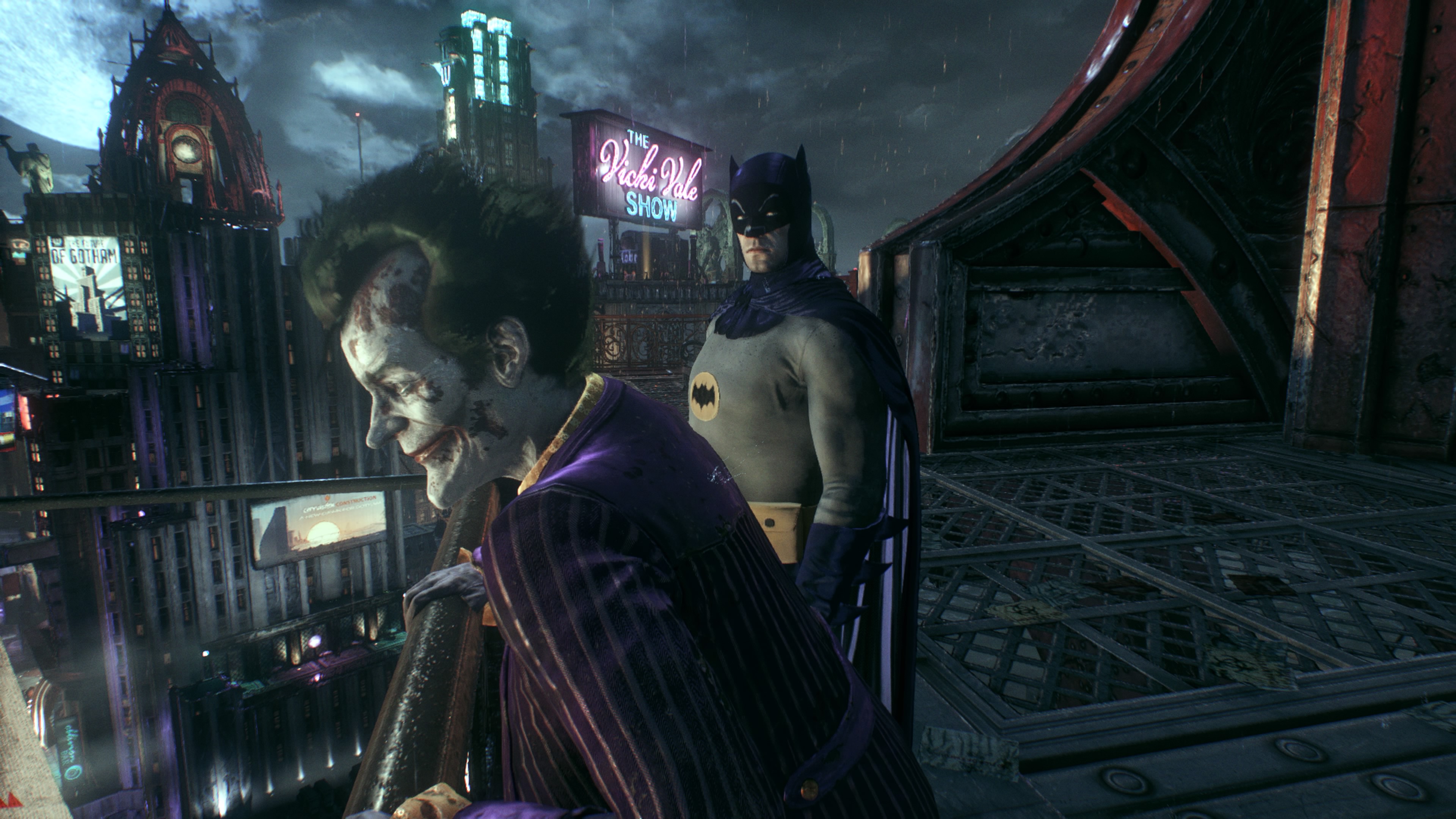 BATMAN: ARKHAM KNIGHT Retro-Batman ja Jokeri kuvassa