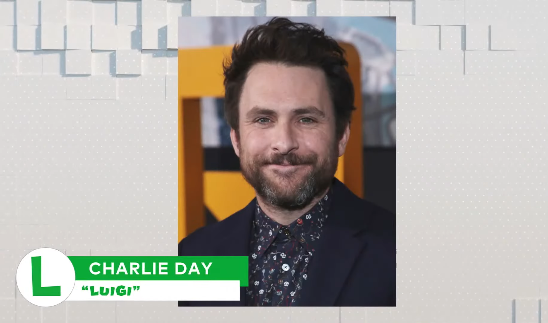 Charlie Day on Luigi