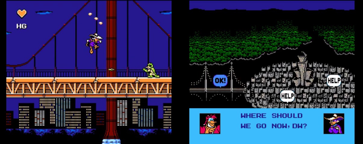 Darkwing Duck Varjoankka NES-pelikuvaa