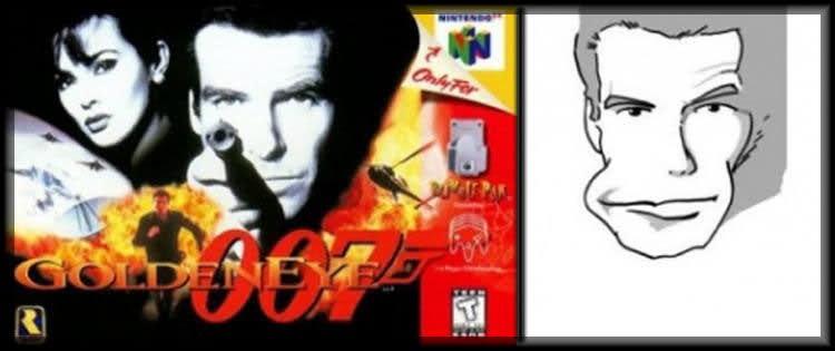 GoldenEye 007 naama näyttää hassulta