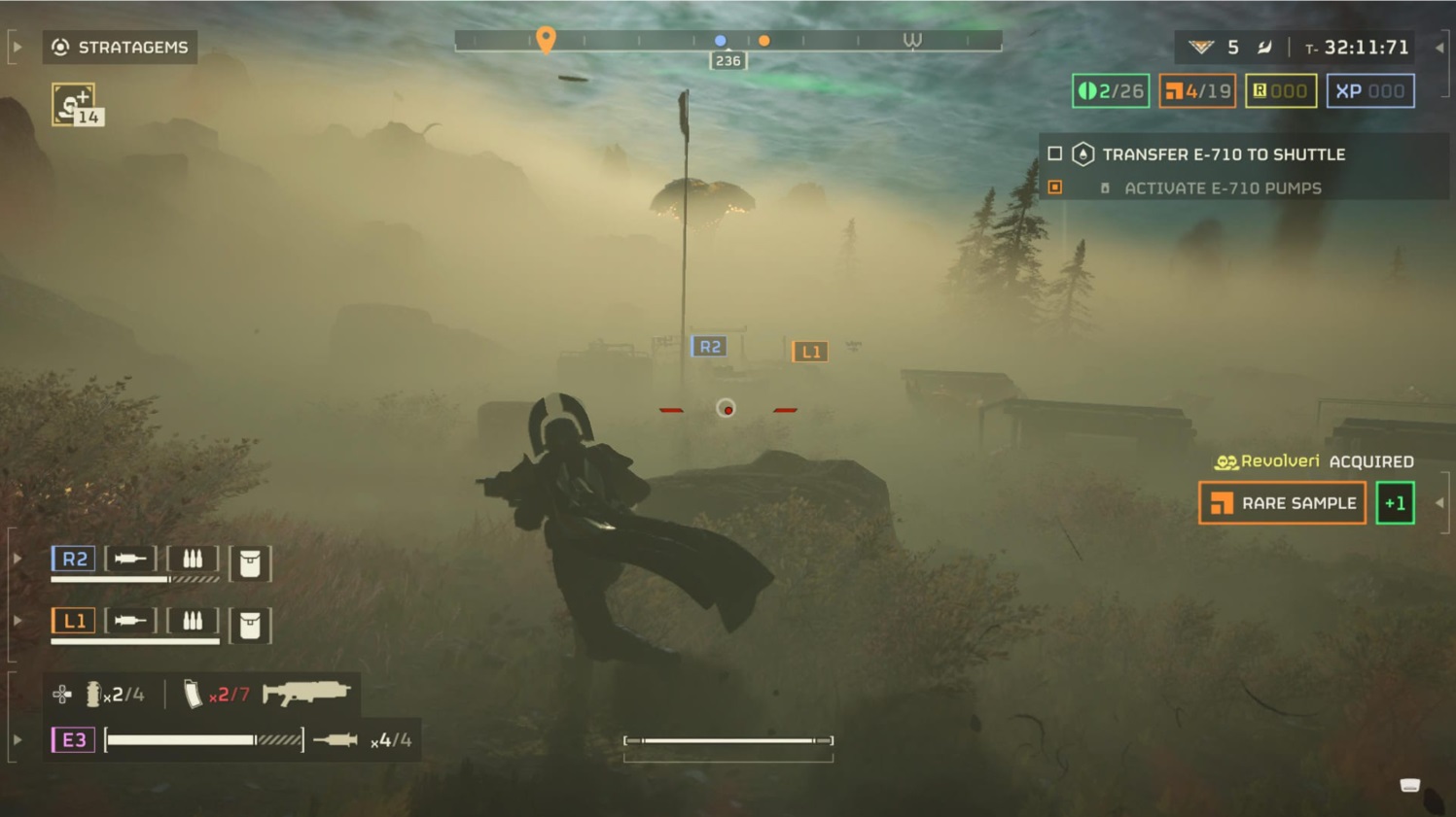 Helldivers 2 foggy view