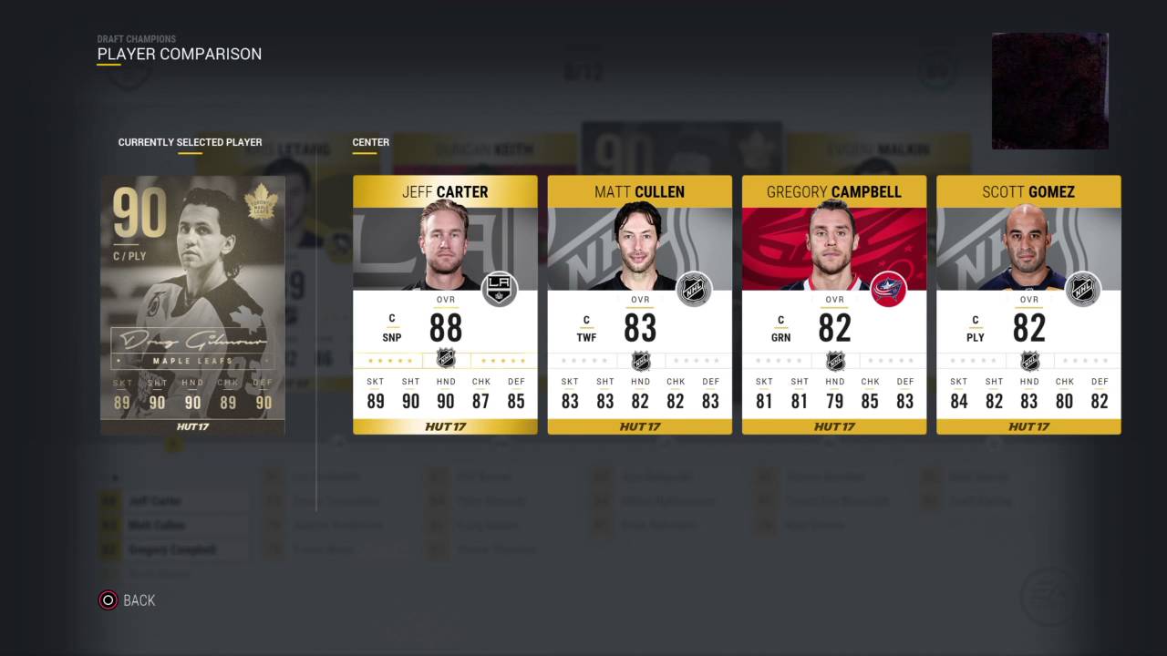 NHL 17 Draft Champions