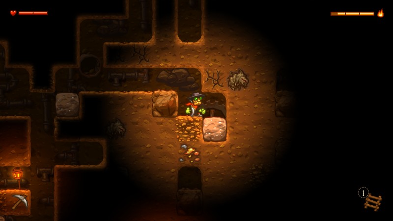 SteamWorld Dig kaivoksessa