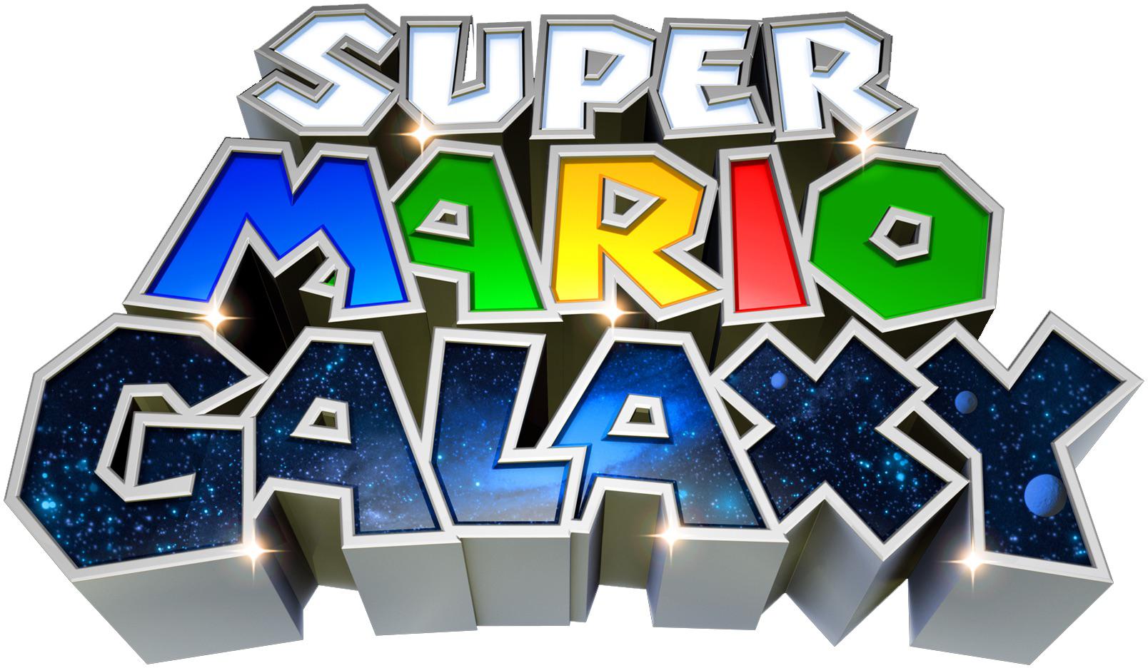 Super Mario Galaxy logo vanha