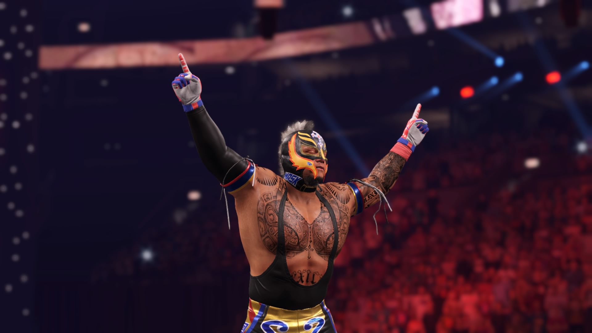 WWE 2k22 Rey Mysterio tuulettaa