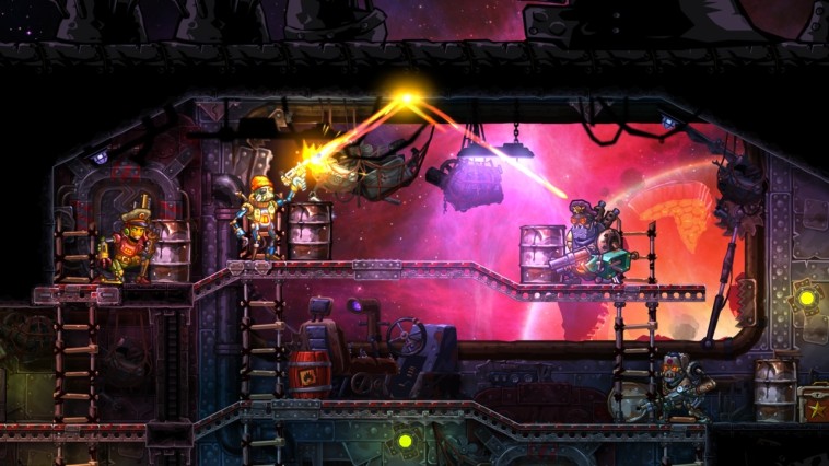 SteamWorld Heist taistelu