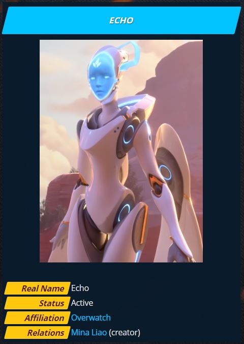 Echo Overwatch herocard