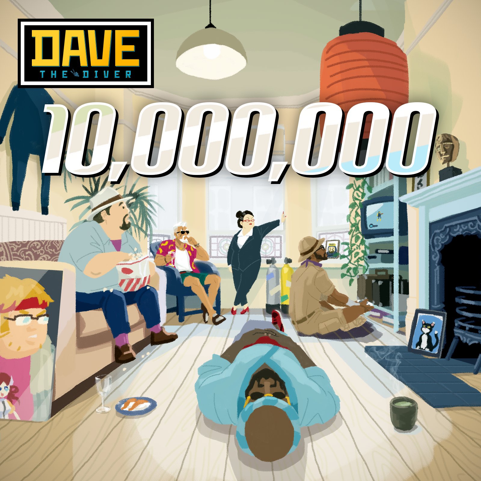 Dave The Diver, peli, myynti 10 miljoonaa