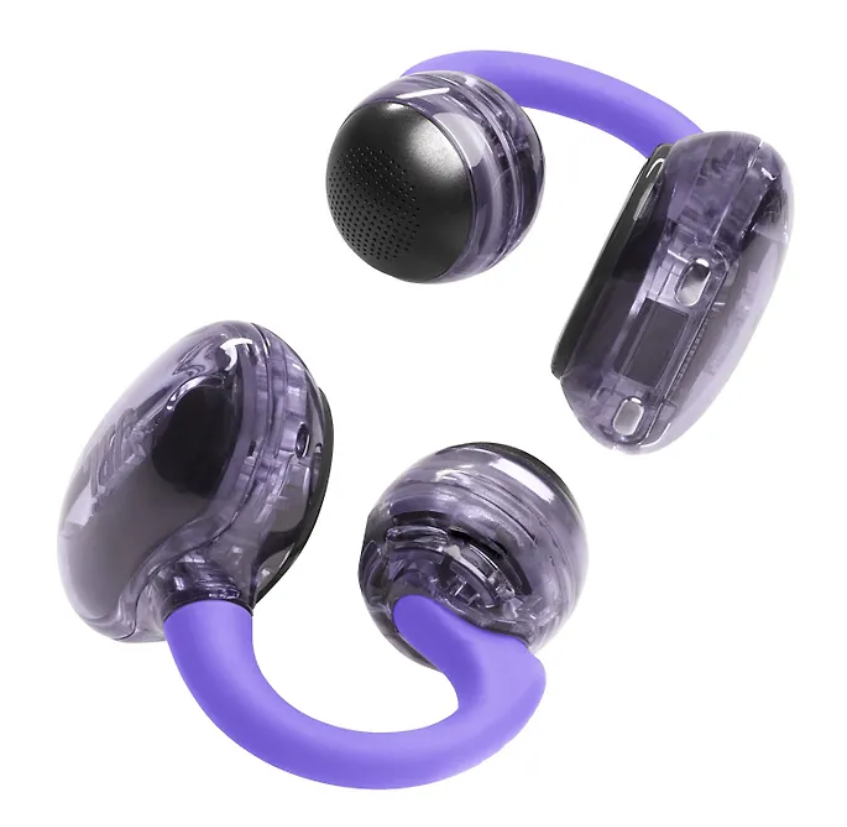 jbl soundgear clips, kuulokkeet, nappikuulokkeet, violetti