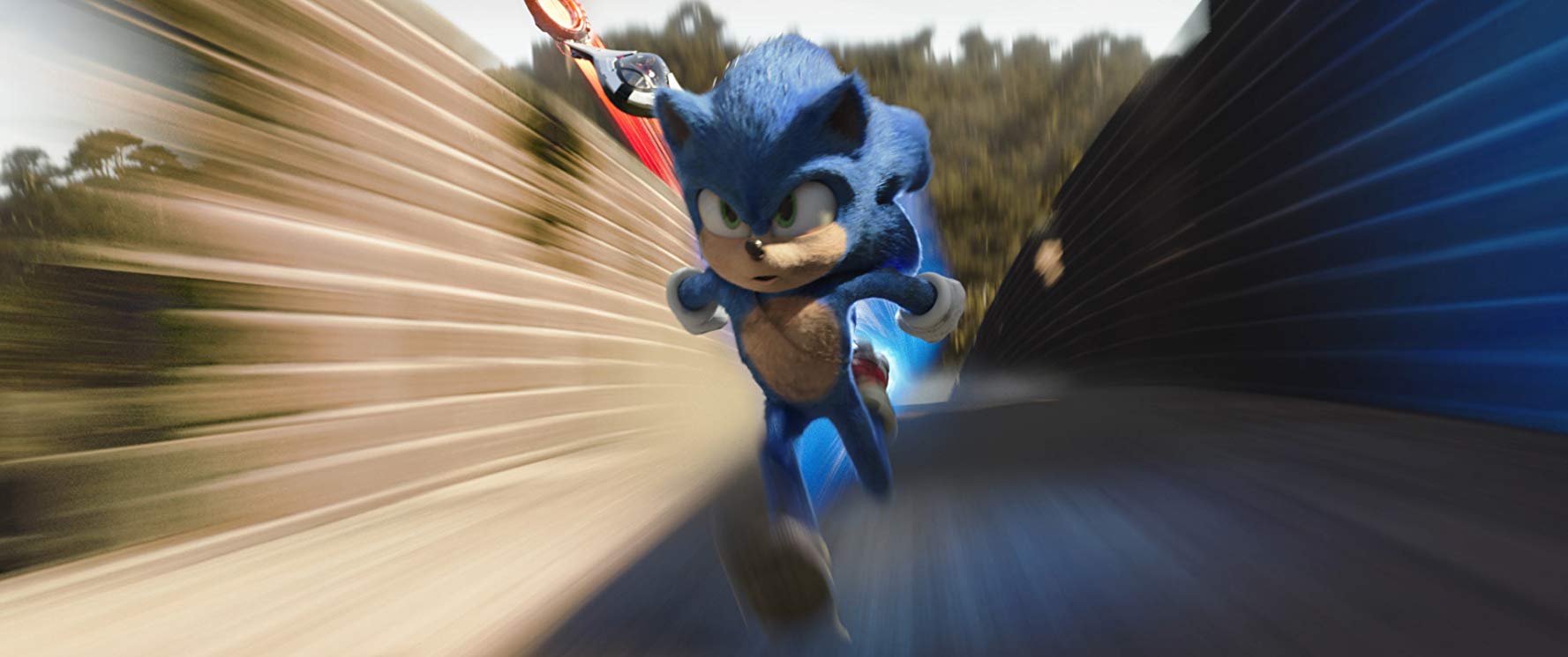 Sonic the Movie kovaa menoa muurilla