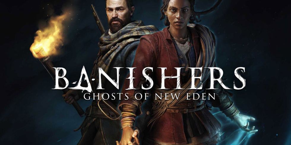 Banishers: Ghosts of New Eden kansikuva, jossa esillä pelin päähenkilöt