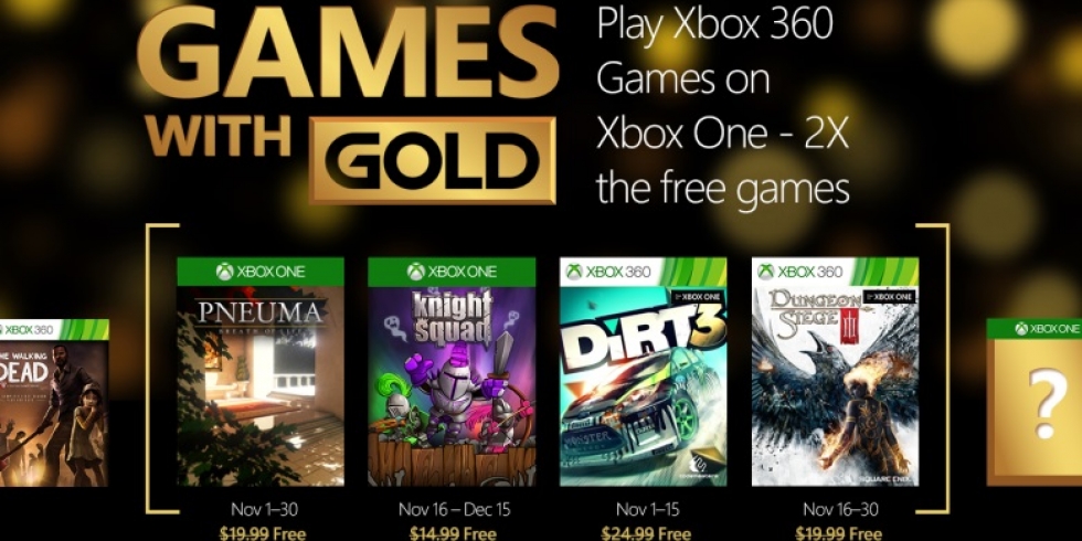 Games With Gold marraskuu