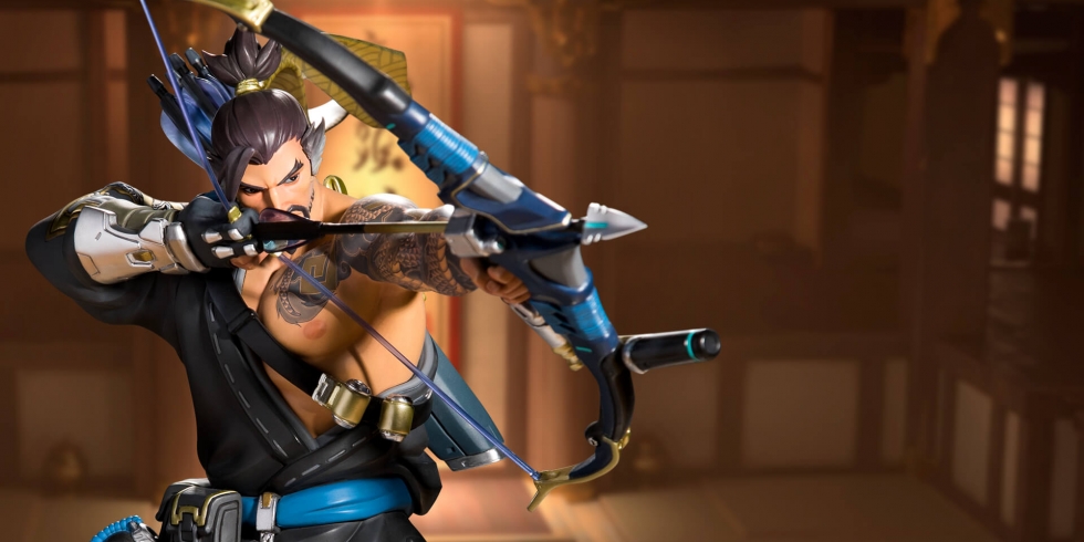 Hanzo patsas Overwatch isossa kuvassa