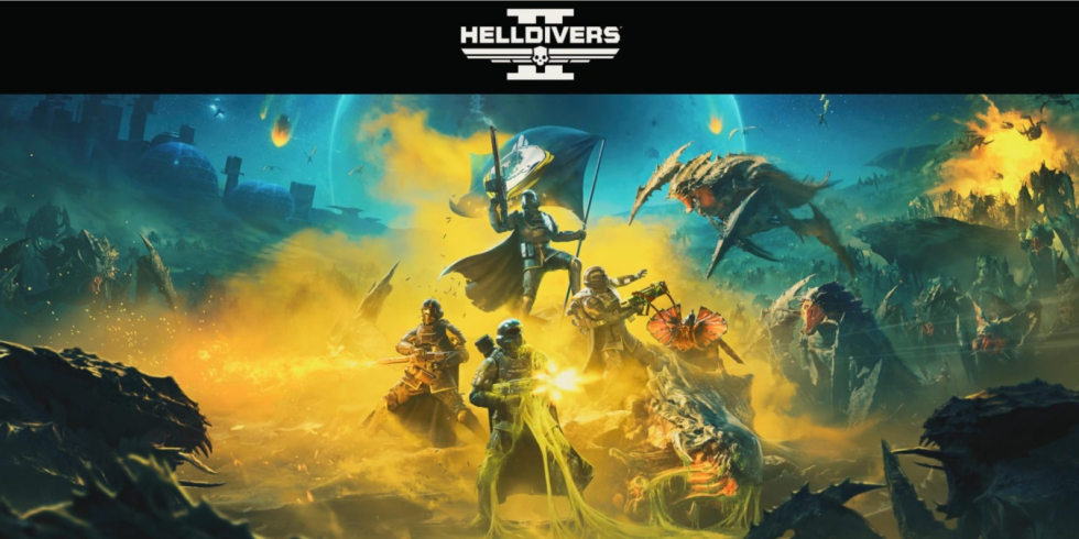 Helldivers 2 title screen