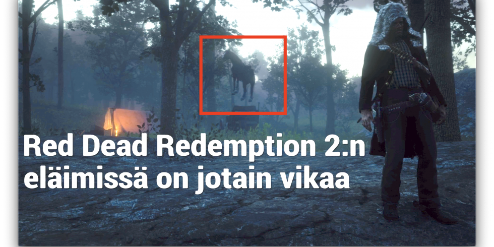 Red Dead Redemption 2 eläimissä on jotain vikaa