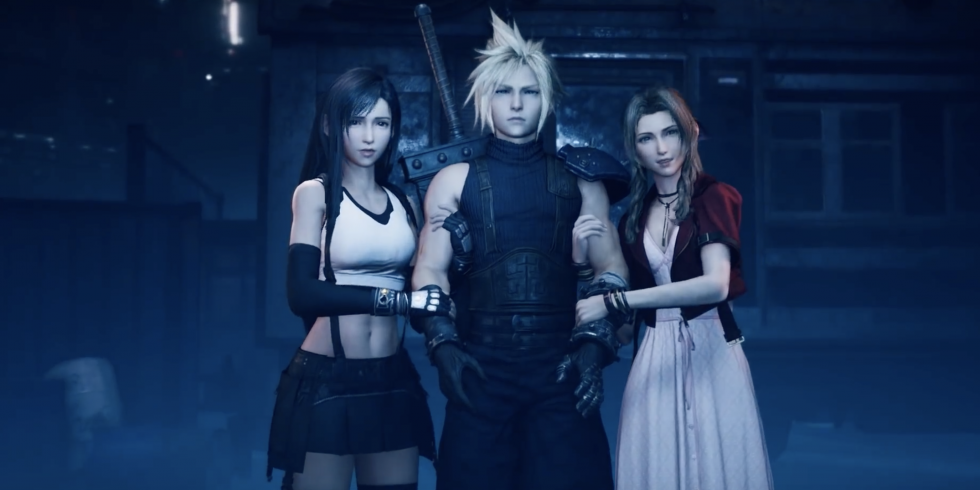 Final Fantasy VII Remake Cloud Aeris ja Tifa