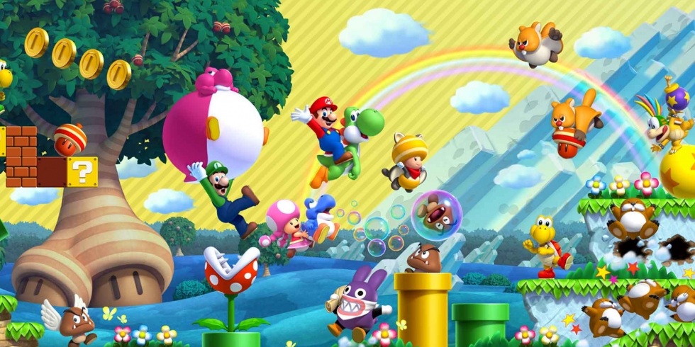 New Super Mario Bros. U Deluxe hahmoja vaikka muille jakaa