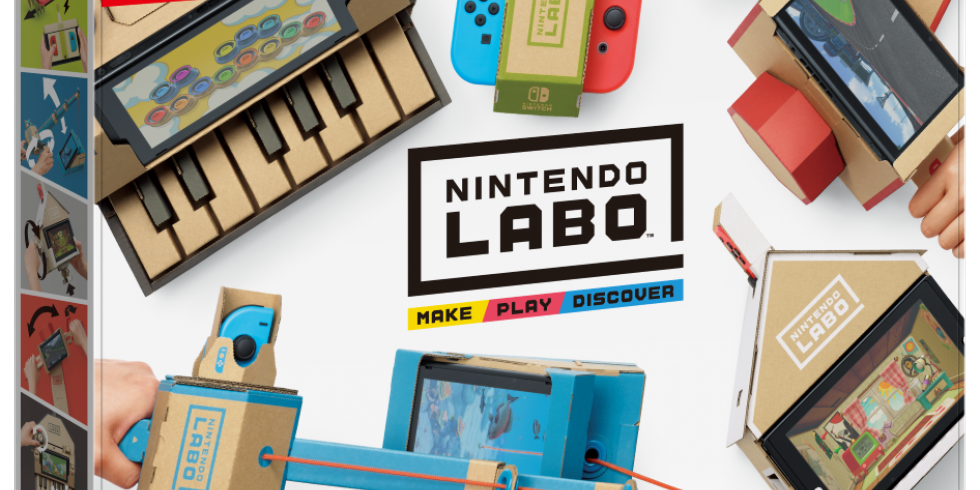 Nintendo Labo pahvia Switch ja leikkiä