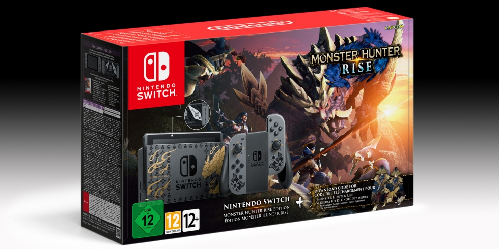 Nintendo Switch Monter Hunter Rise paketti bundle