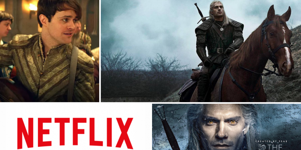The Witcher Netflix Henry Cavill banneri lantti noiturille