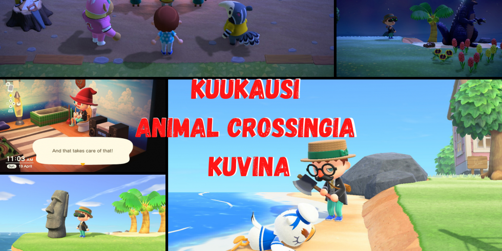 Kuukausi Animal Crossingia kuvina