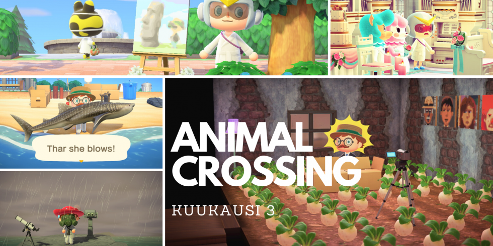 Animal Crossing: New Horizons kolmas kuukausi kuvina