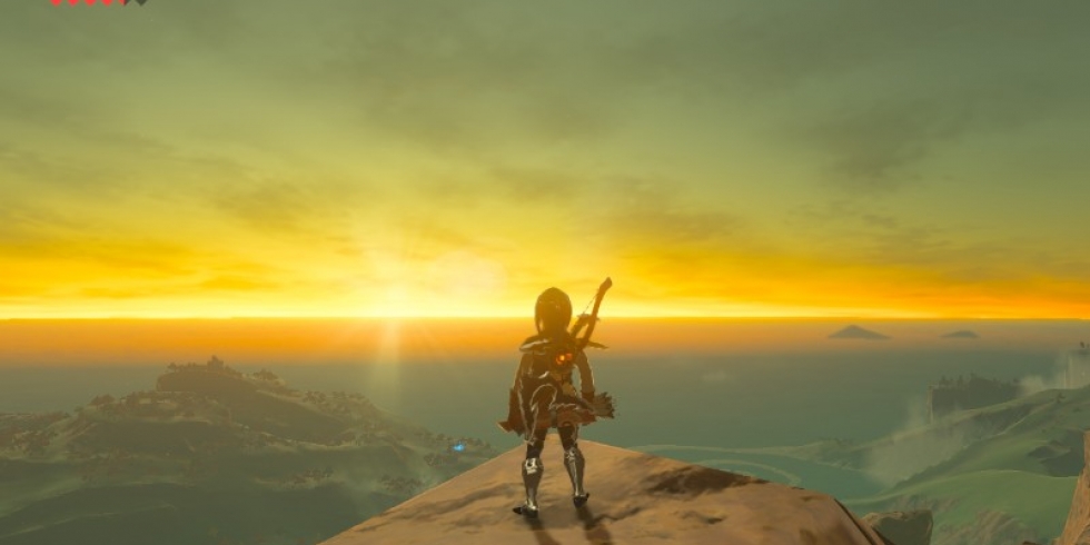 The Legend of Zelda Breath of the Wild auringonlasku auringonnousu