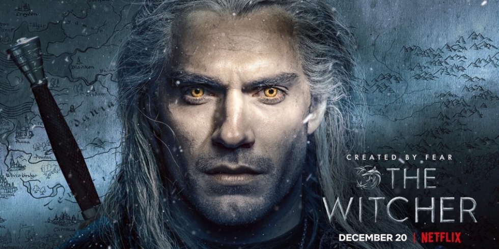 The Witcher Netflix Henry Cavill banneri