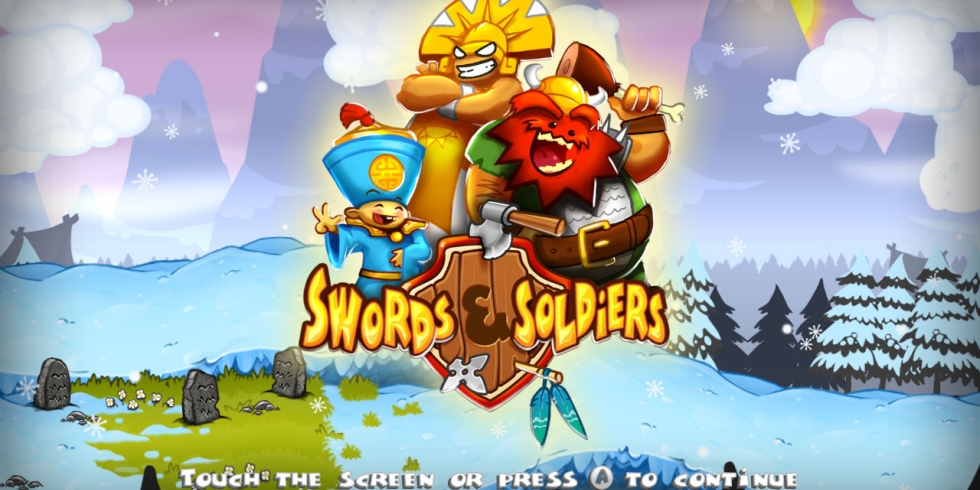 Swords & Soldiers menu valikko