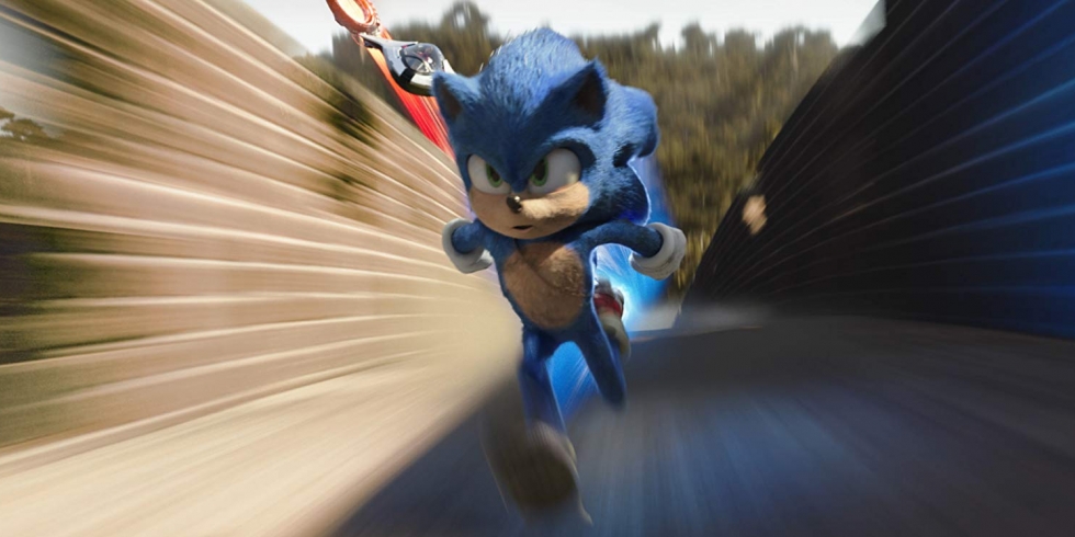 Sonic the Movie kovaa menoa muurilla