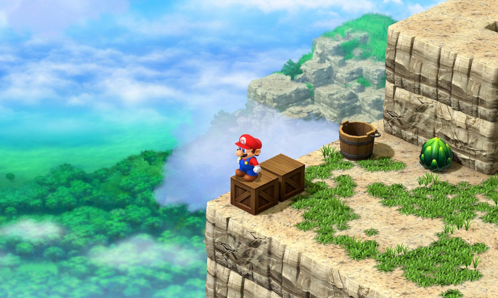 Super Mario RPG komeita maisemia
