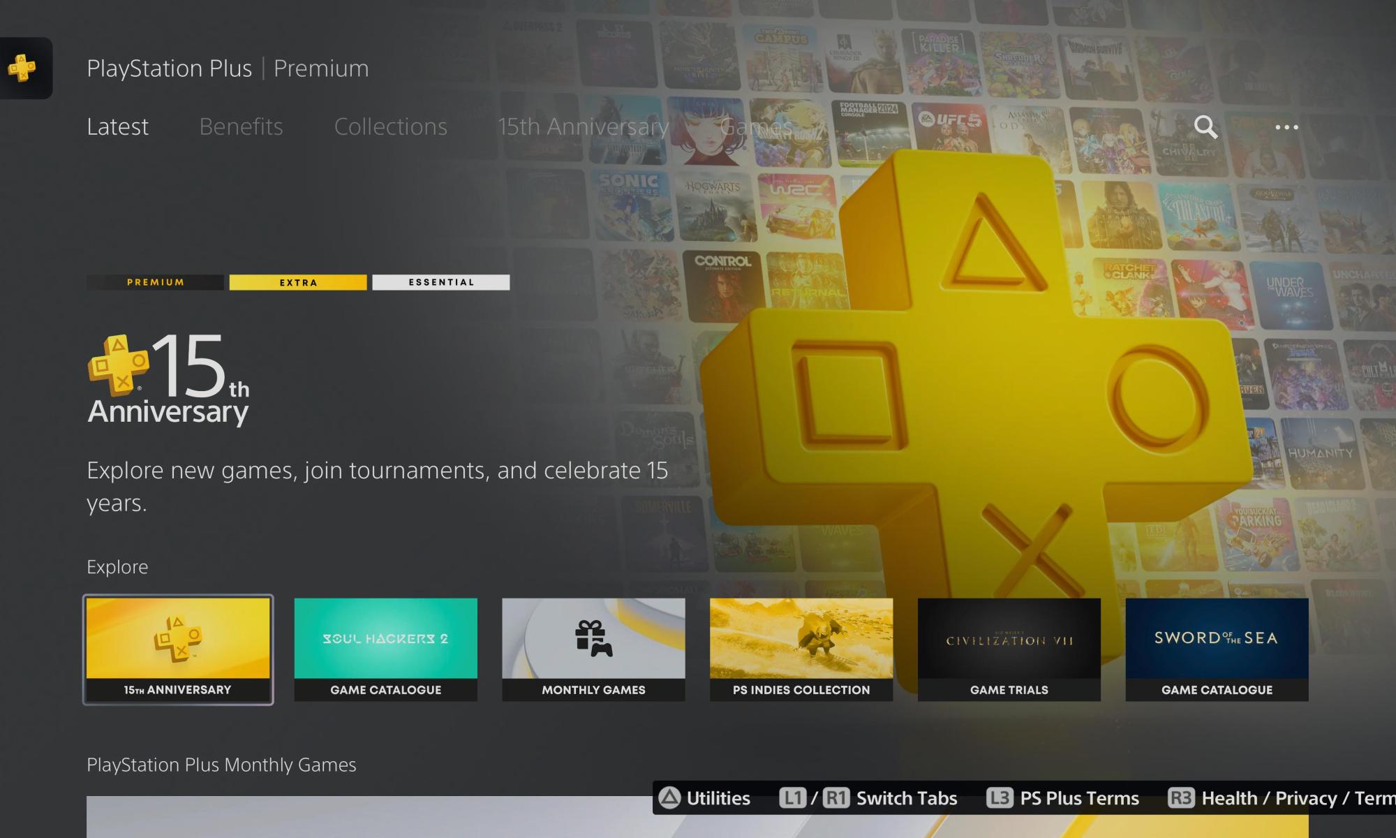 PS Plus 2025 - 15 vuotta