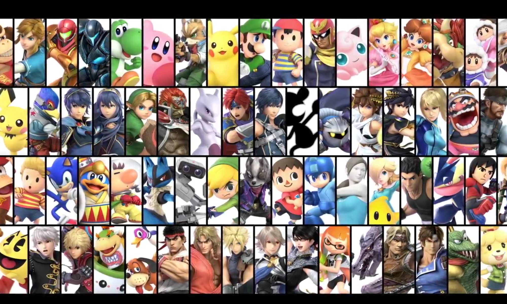 Super Smash Bros. Ultimate kaikki hahmot