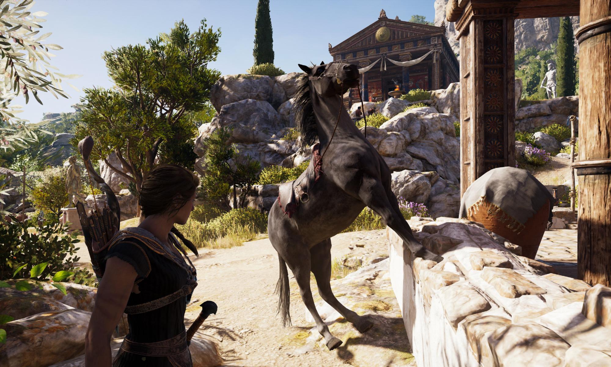 Assassin's Creed Odyssey hevosissa on jotain vikaa