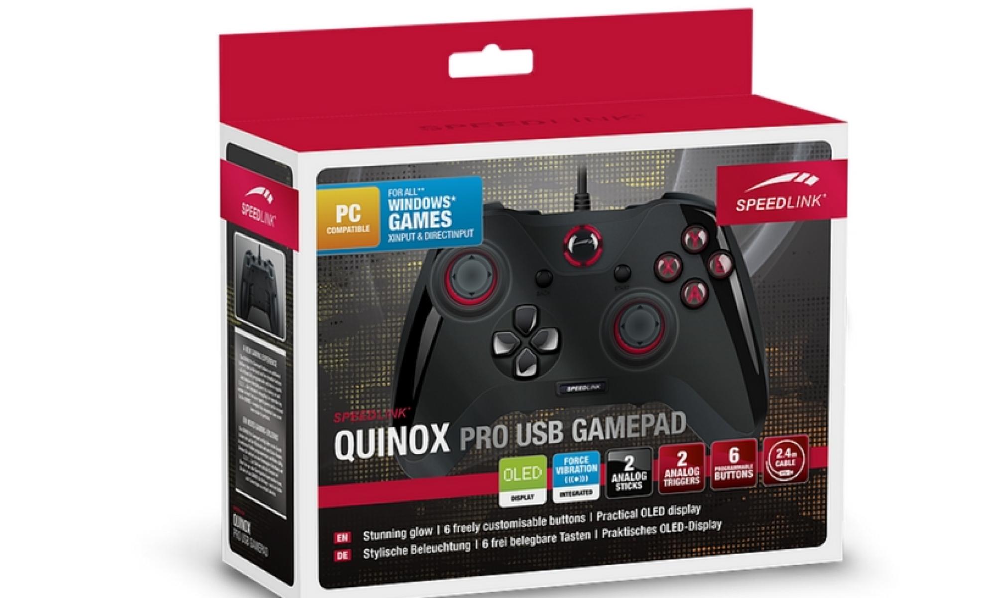 Speedlink QUINOX Pro USB Gamepad: Paketissa