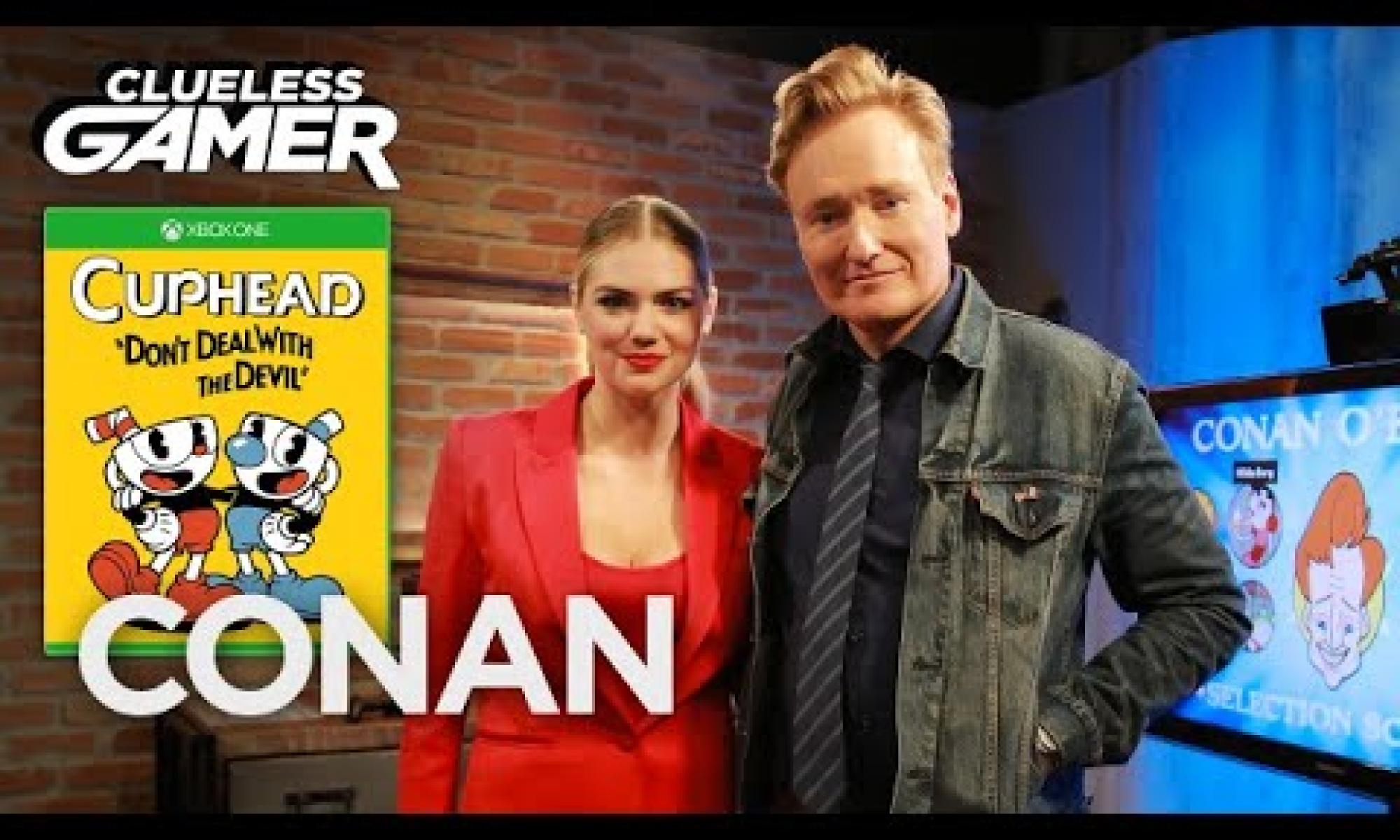 Conan Kate Upton Clueless Gamer Cuphead