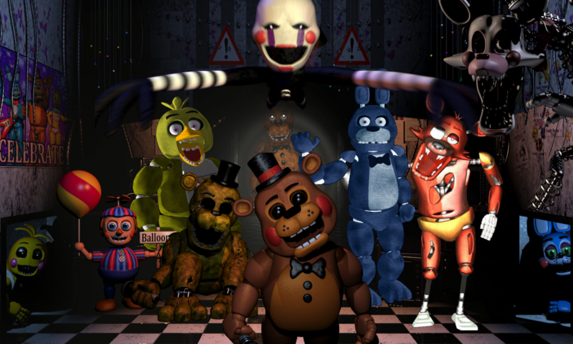 Five Nights at Freddy's kauhua ja säikyttelyä