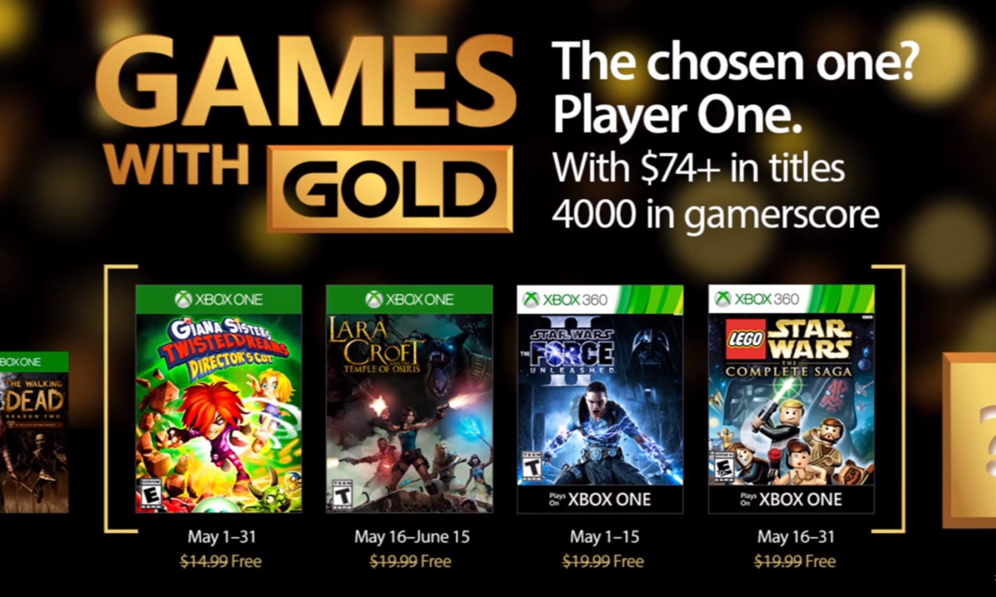 Games With Gold toukokuu