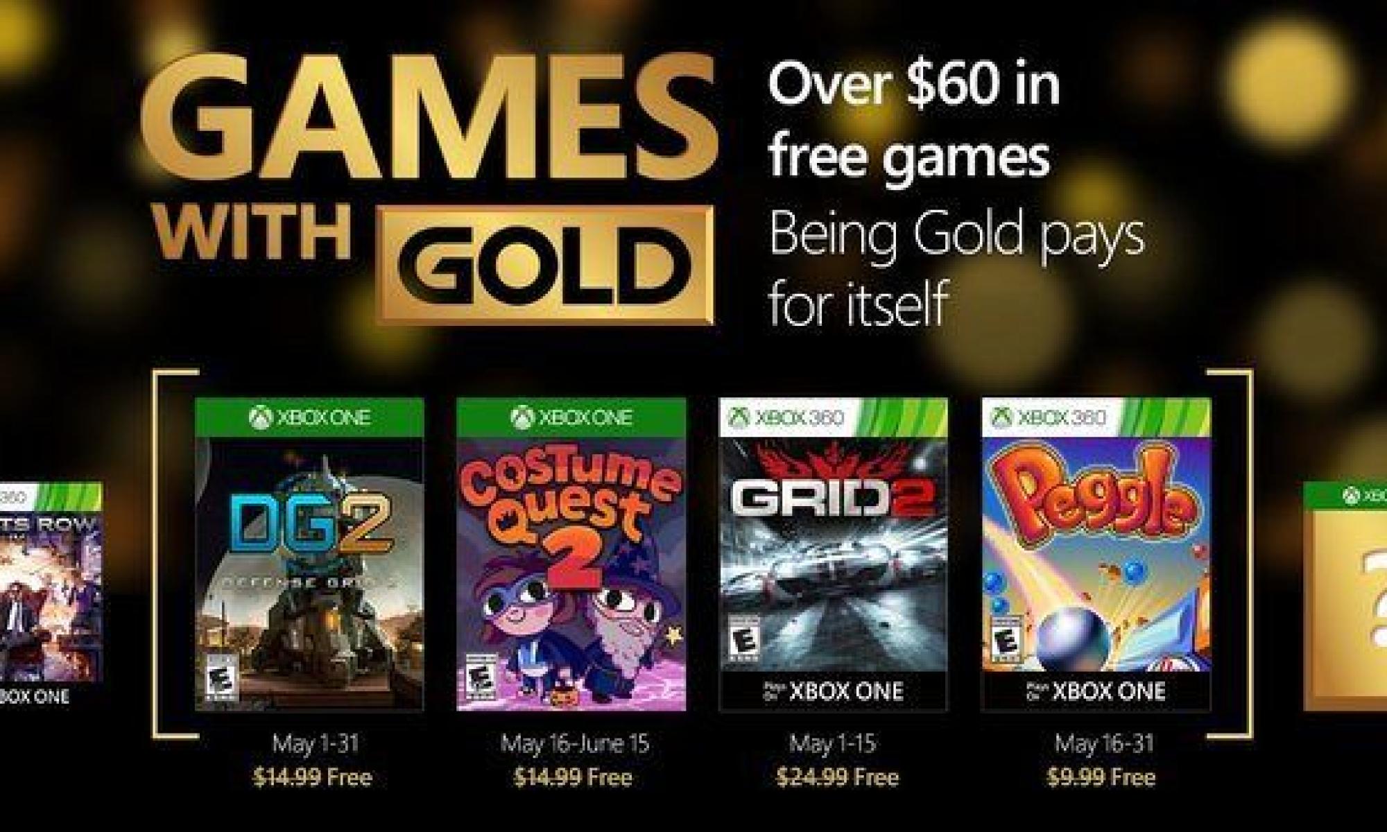 Games with Gold toukokuu