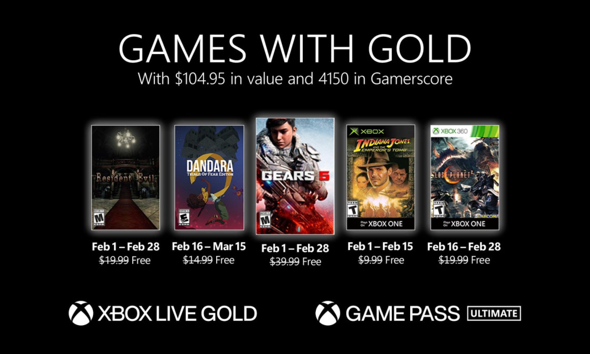 Games with gold helmikuu